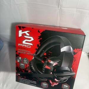 K2 Pro High Performance Professional Gaming Headset - Black/Red